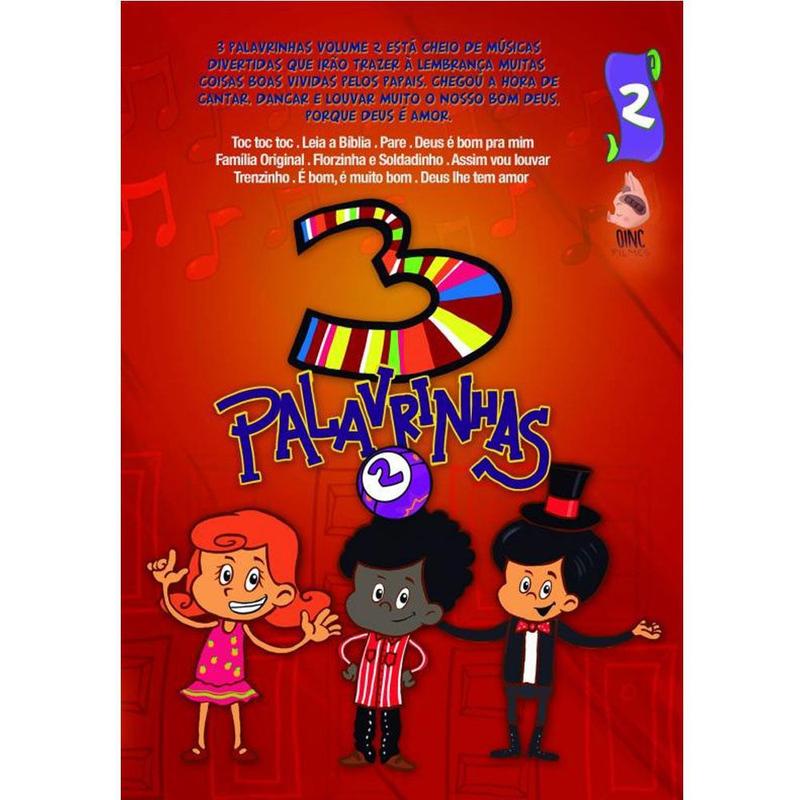 DVD Musical Infantil 3 Palavrinhas Volume 2 - Sony Music - Livros